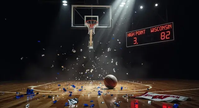 High Point defeats Wisconsin 83-82 for first NCAA tournament win